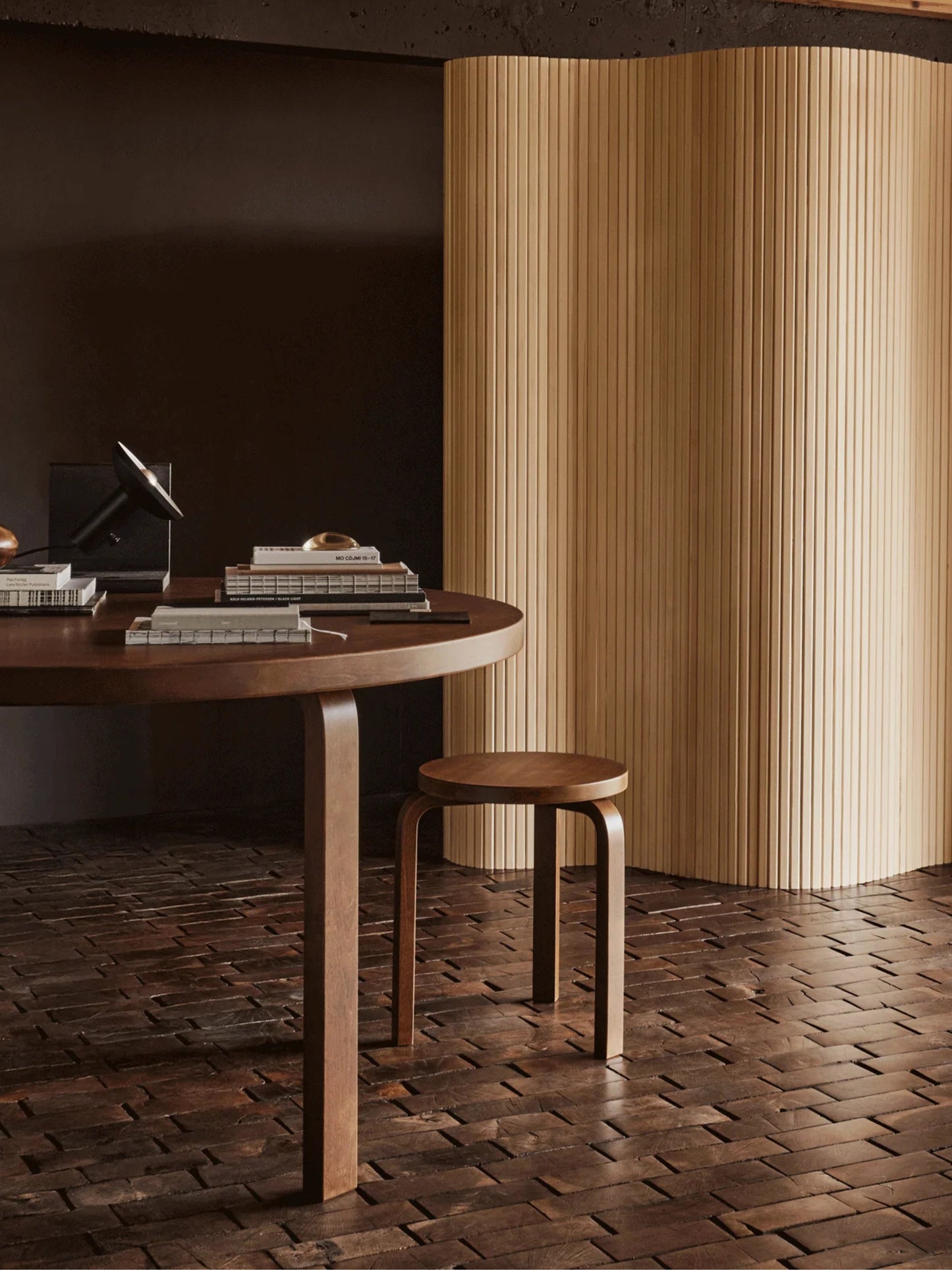 Stool 60 - Walnut Stained