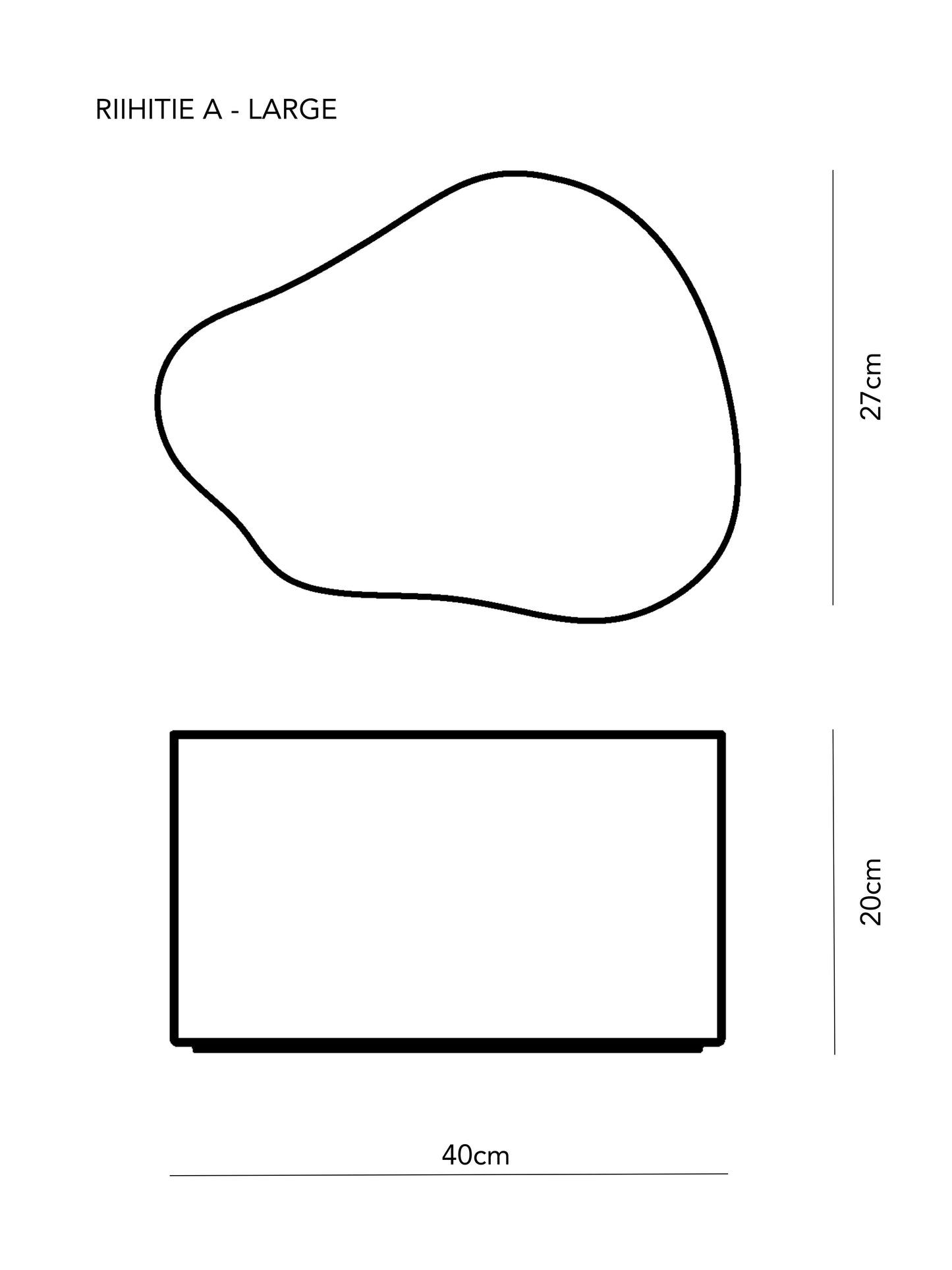 Riihitie Plant Pot - Shape A Large - White Glaze