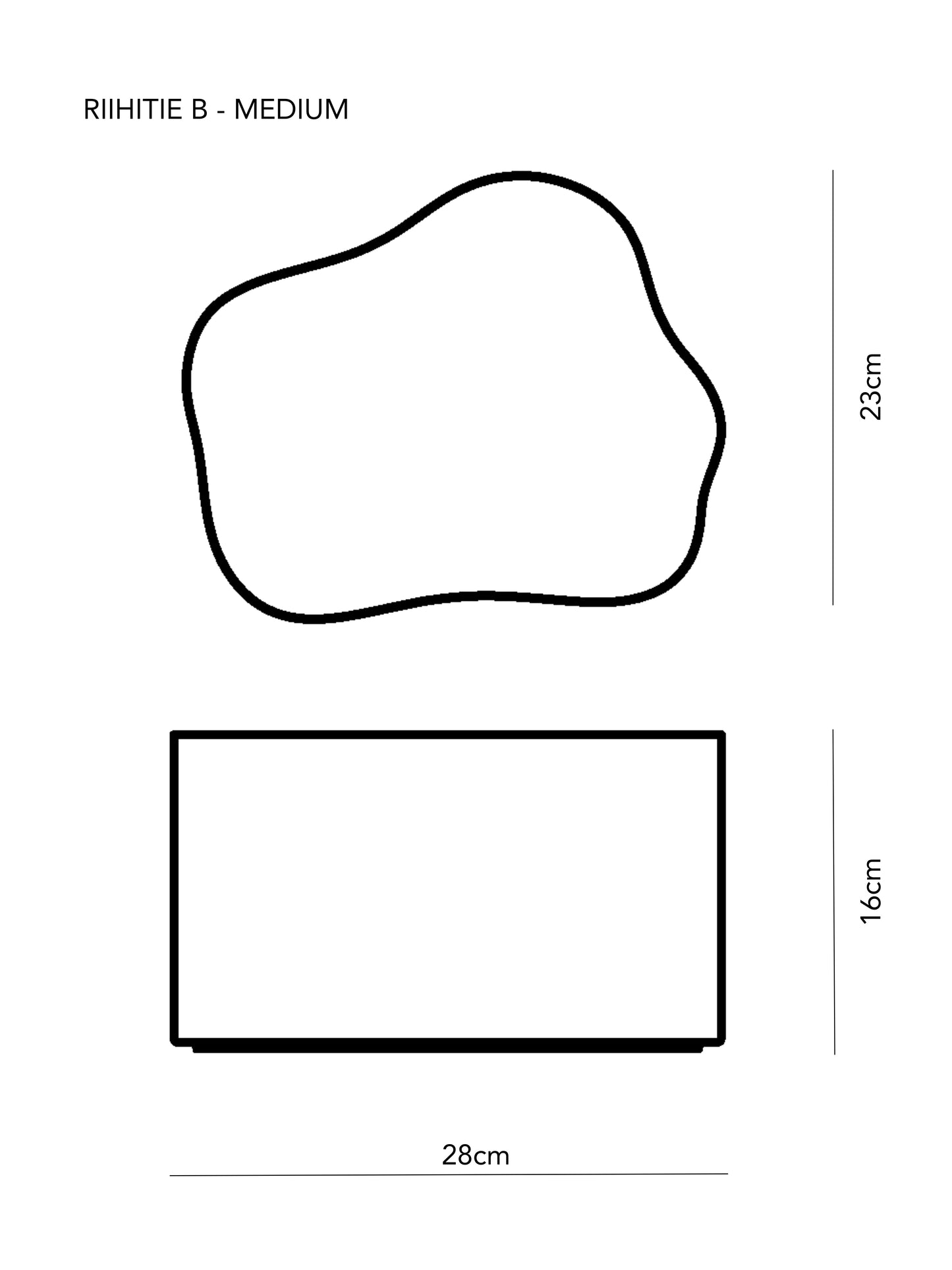 Riihitie Plant Pot - Shape B Medium - White Glaze