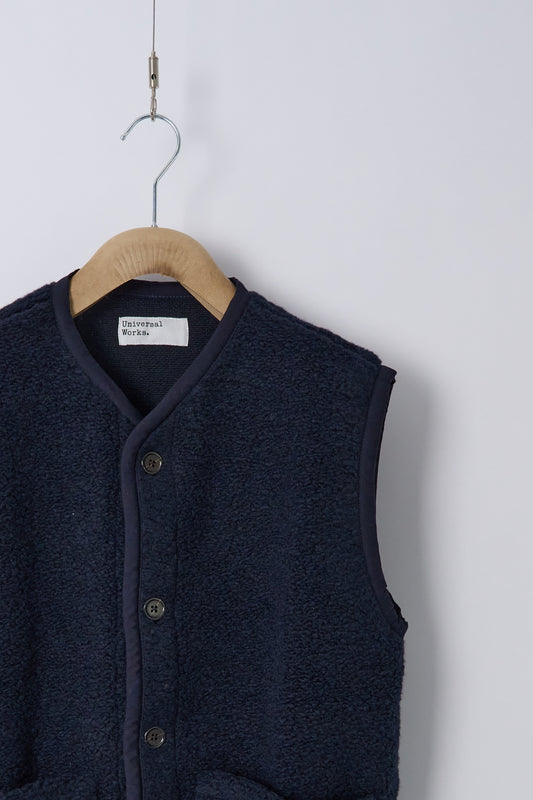 Lancaster Gilet in Alvar Fleece- Navy