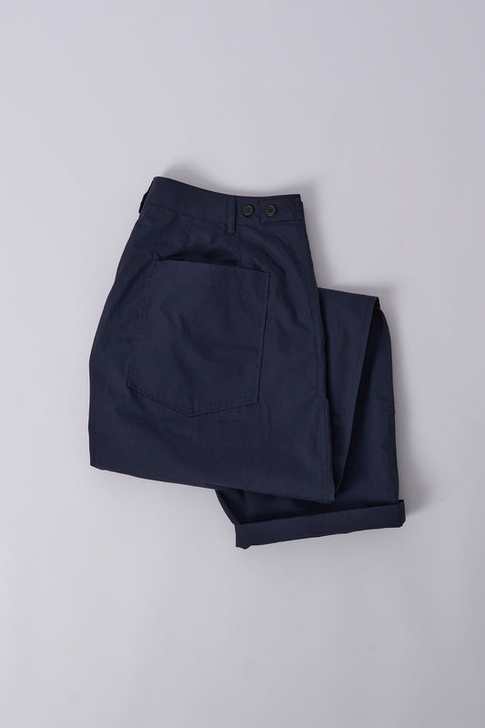 Dutch Pant Peached Poplin - Navy