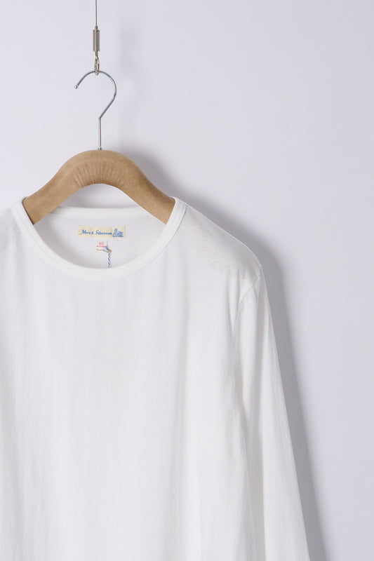 1950sLS Loopwheeled Lightweight Longsleeve - White