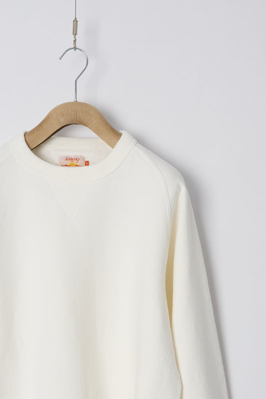 Poli'ahu CN Sweatshirt - Japanese Brushed Fleece - Off White
