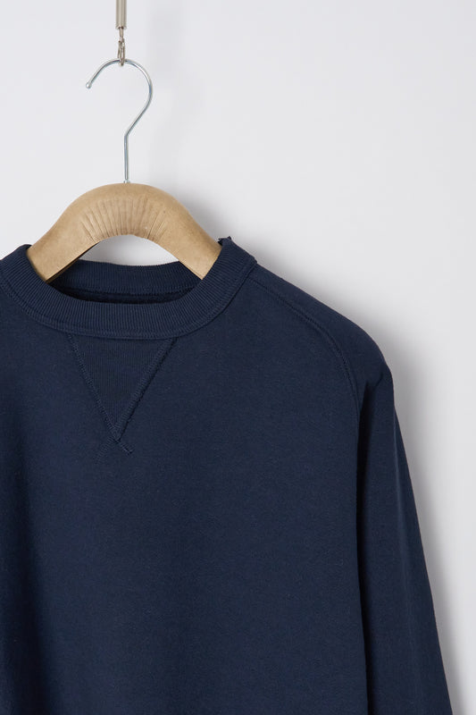Puamana CN Sweatshirt - Japanese Brushed Fleece - Dark Navy