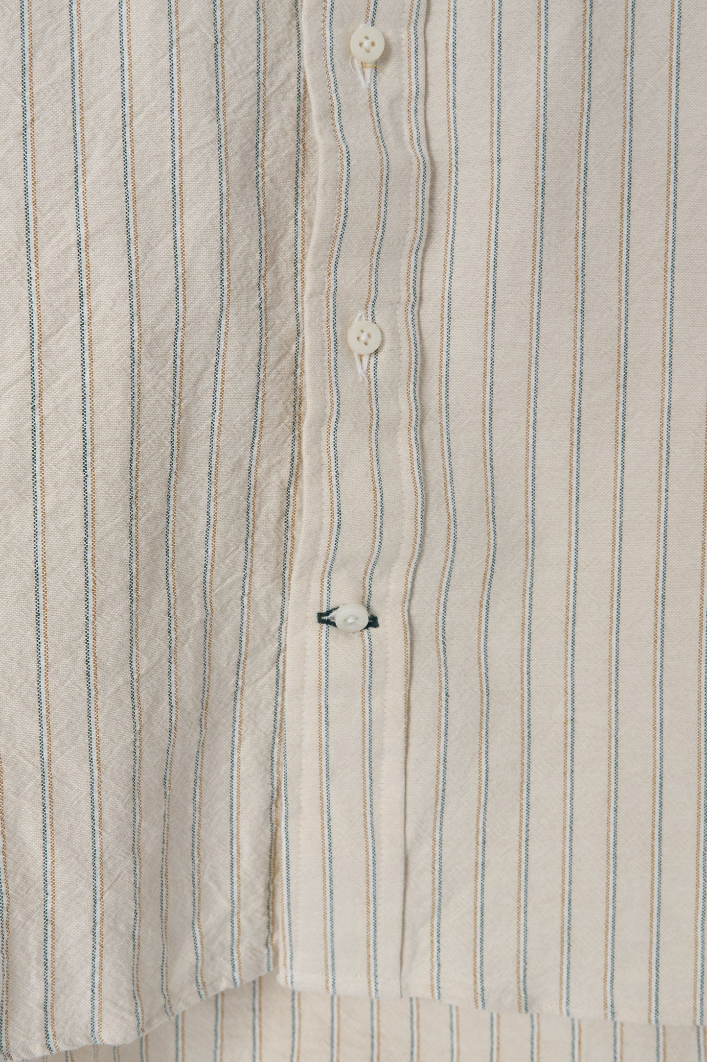 Tan Striped Japanese Oxford - Old Fit
