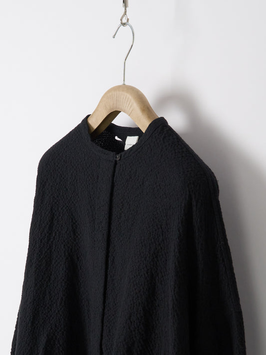 Oversized Shirt Cardigan - Black