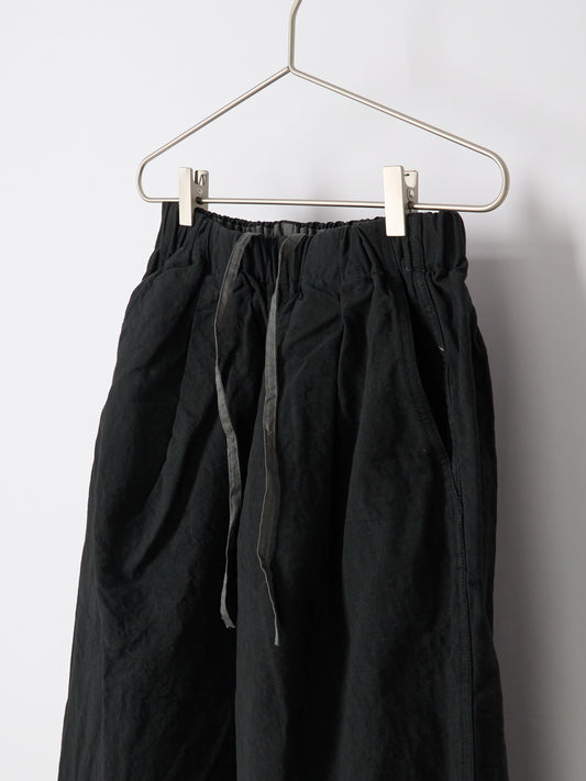 Nuanced Drum-Dyed Trousers - Black