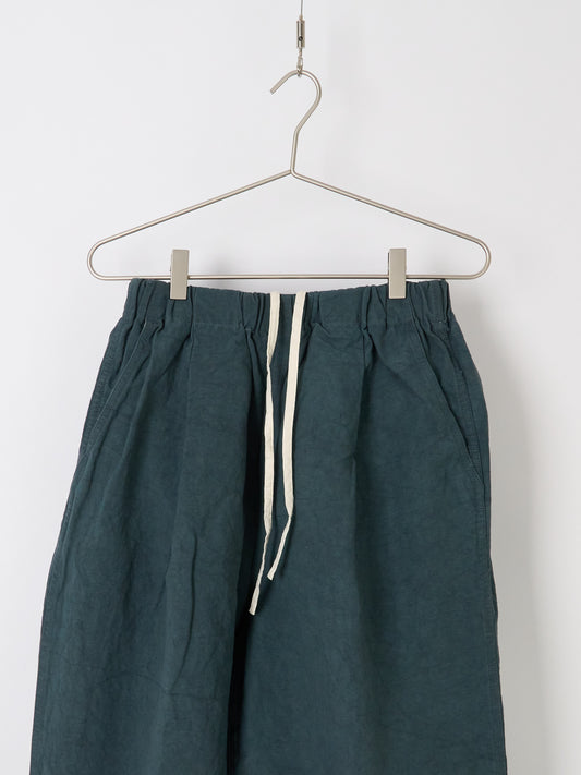 Nuanced Drum-Dyed Trousers - Petrol Blue