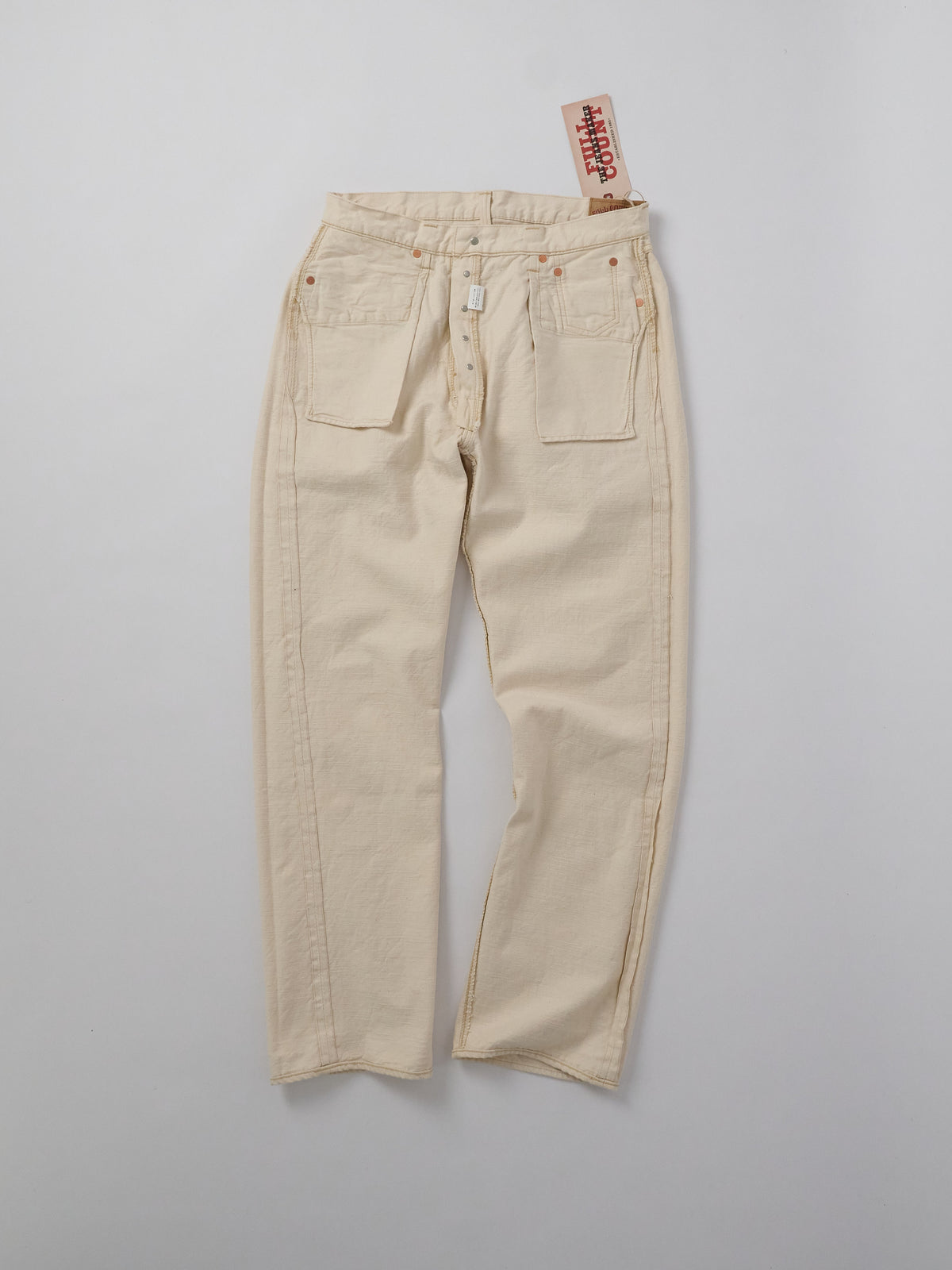 0105EC Wide Ecru Selvedge Denim