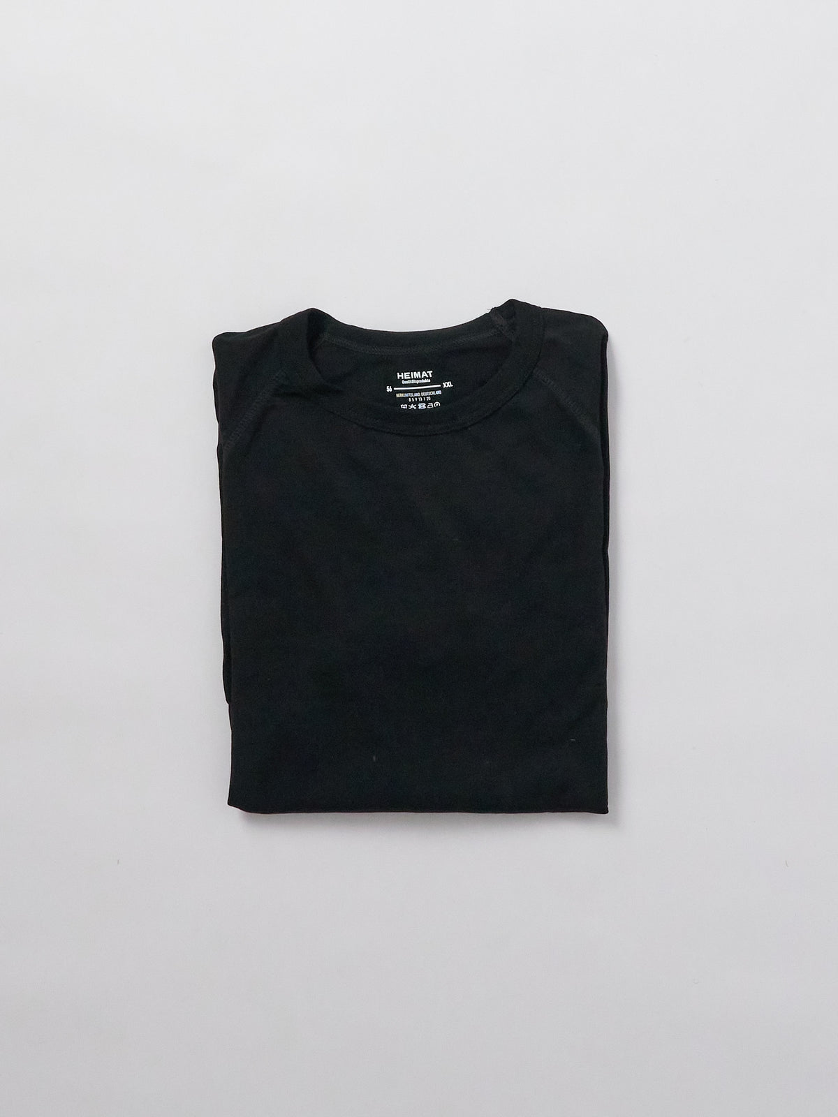 Raglan Long Sleeve Merino - Schwarz