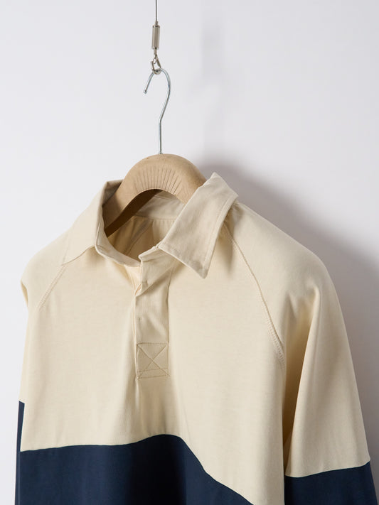 Raglan Rugby - Tannen Gruen Seashell Ink