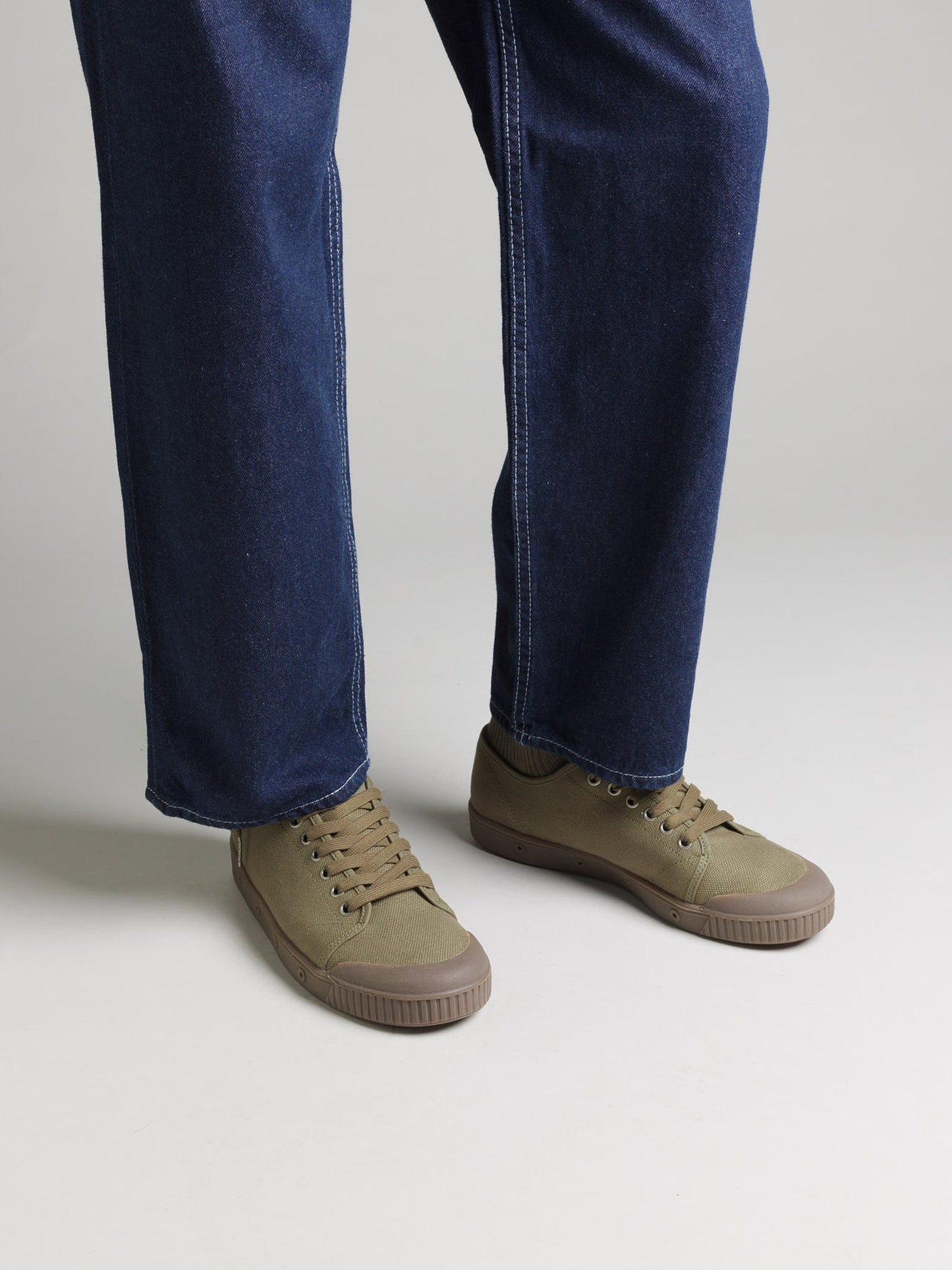 Spring Court G2 Heavy Canvas Trainers - Khaki