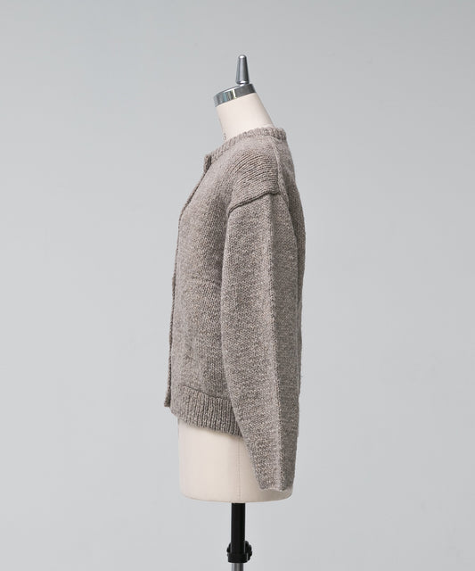 Peruvian Knit Cardigan - Taupe