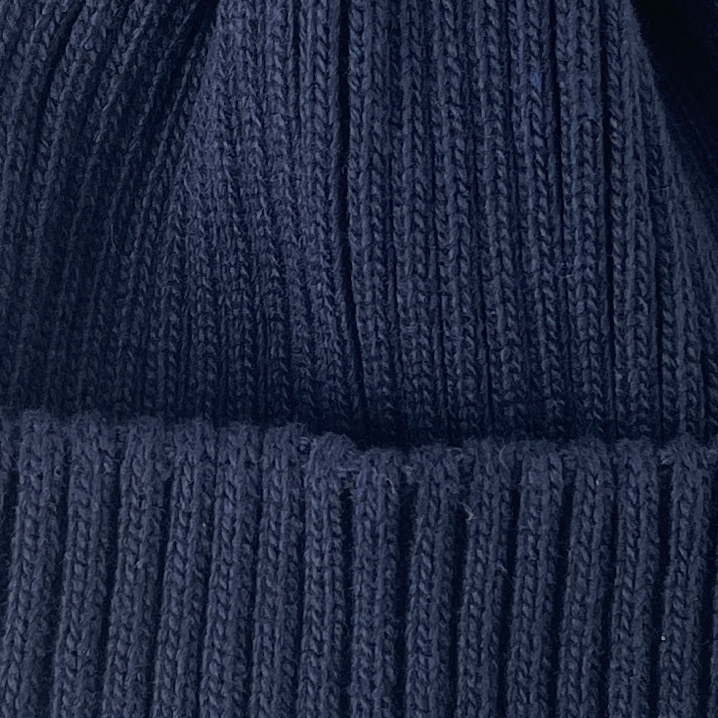 RECYCLE W/PL 2x2 BEANIE - NAVY