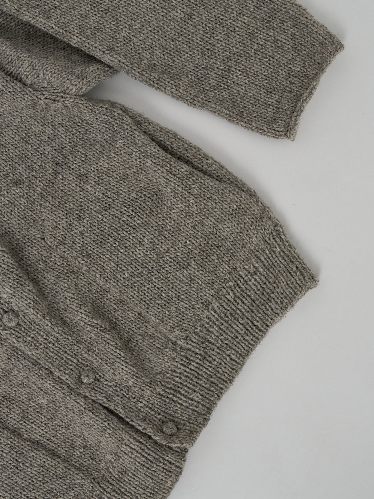 Peruvian Knit Cardigan - Taupe