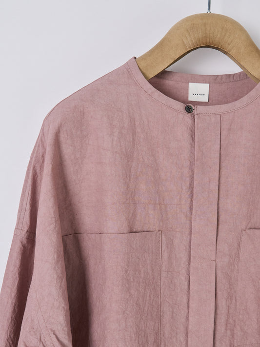 Double-Pocket Wide Shirt – Pink