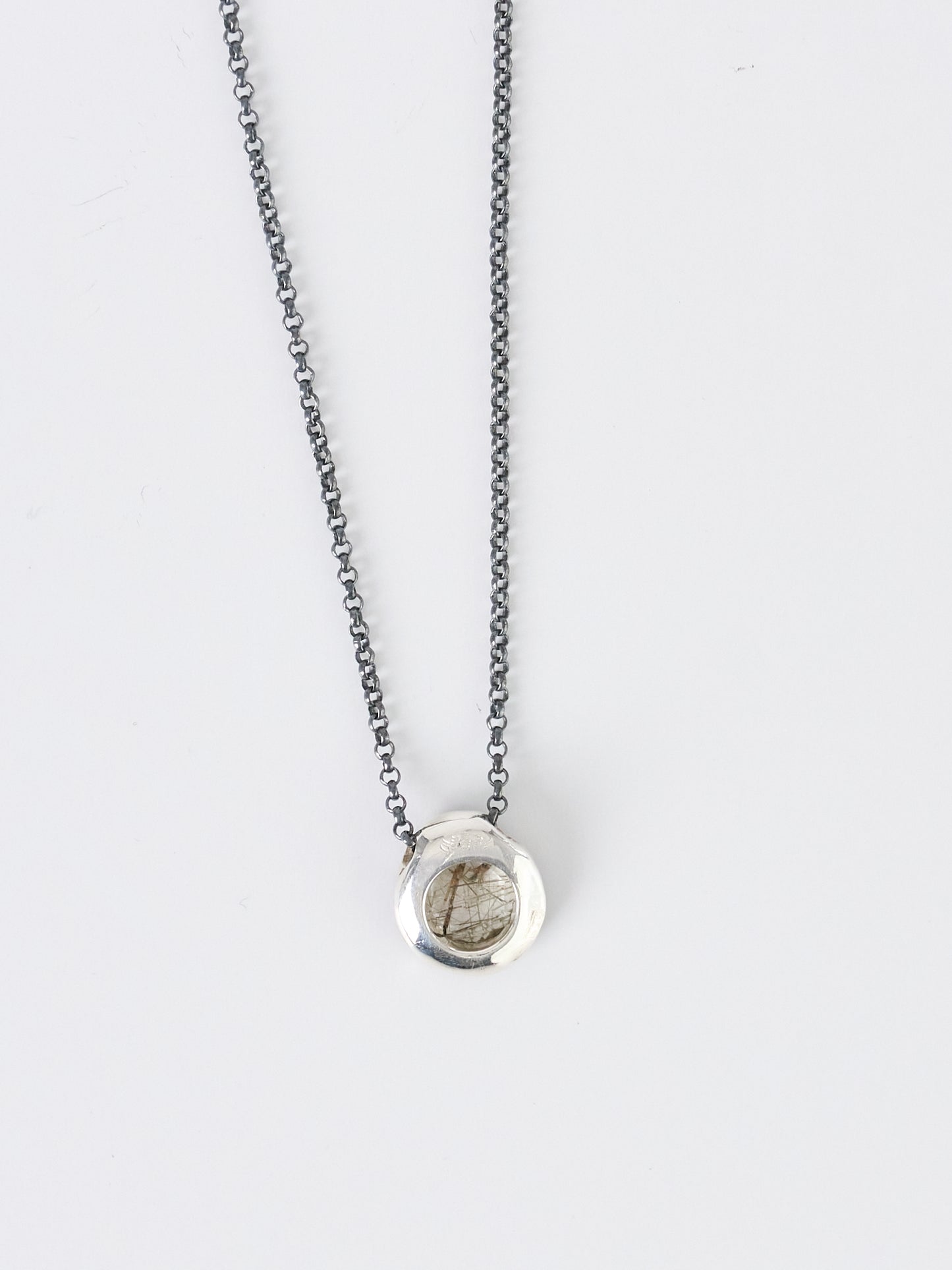 Rosa Maria Necklace – Black Diamonds & Green Quartz