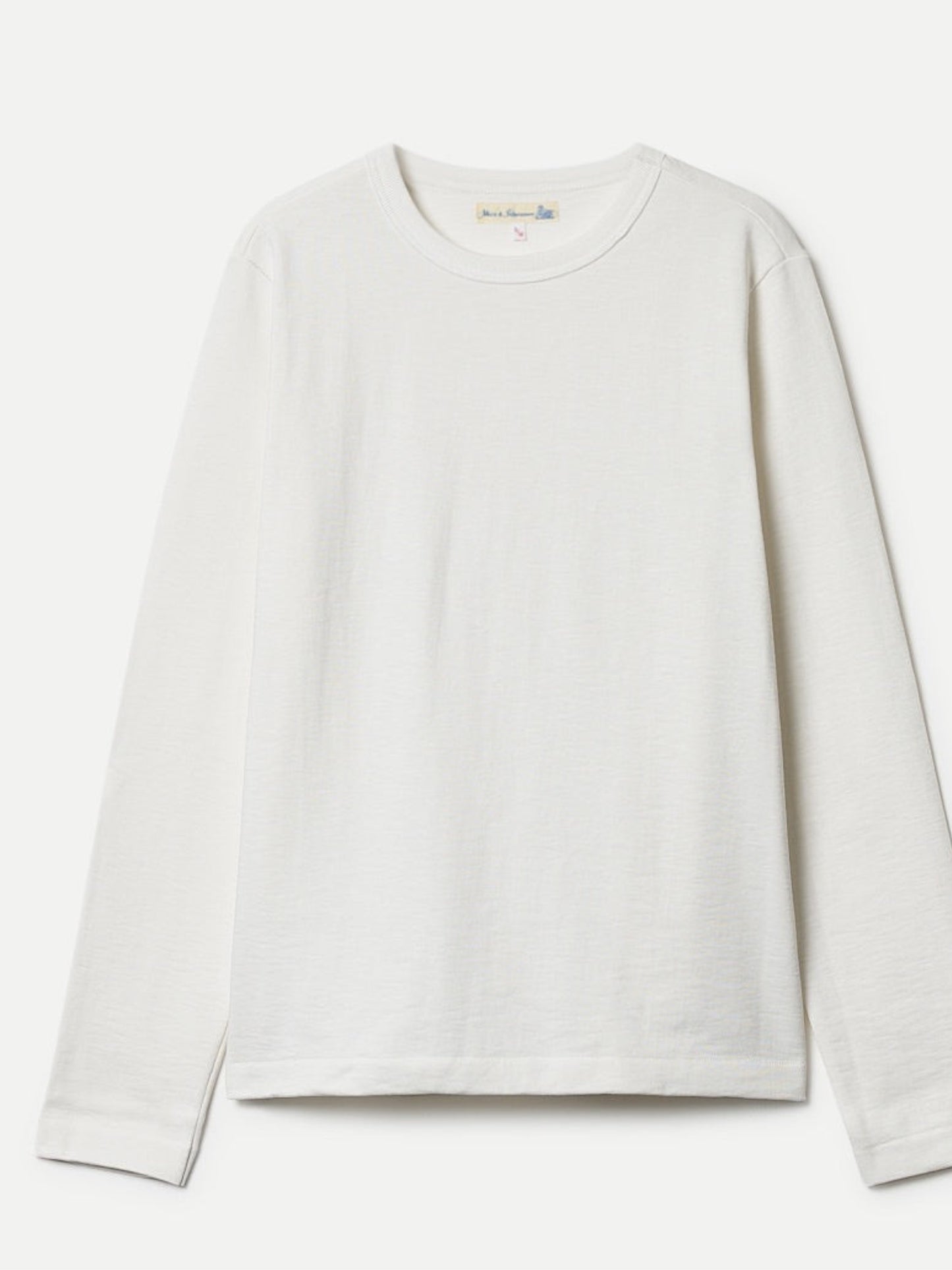 2S18 Loopwheeled Long Sleeve – Heavyweight 10.7oz - Relaxed Fit (01 White)