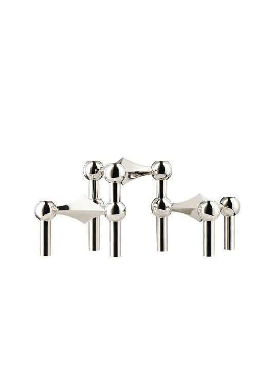 STOFF Nagel Candle Holder Set of 3 Chrome