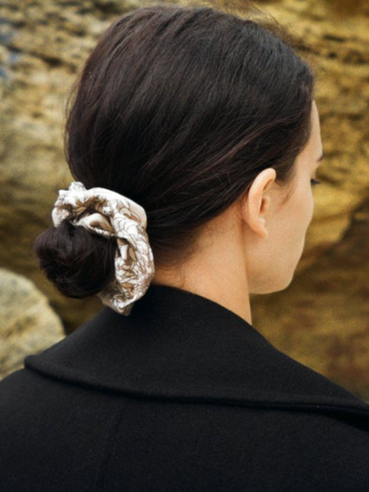Silk Scrunchie - Oat