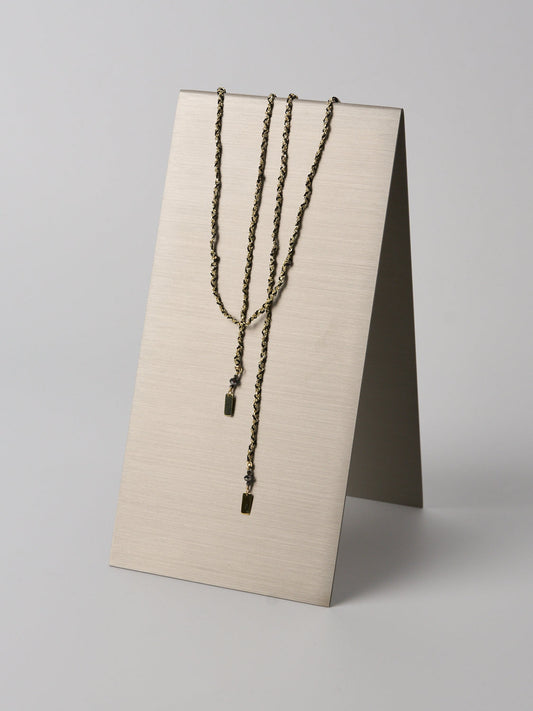 N° 182 Necklace Gold Black