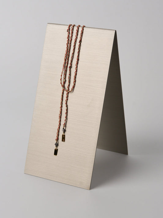 N° 182 Necklace Gold Red