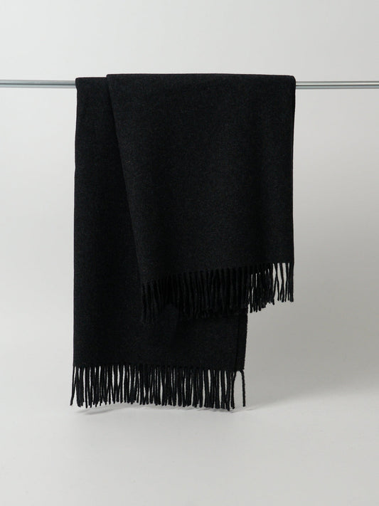 Cashmere Lambswool Blanket 130 × 180 cm Graphite