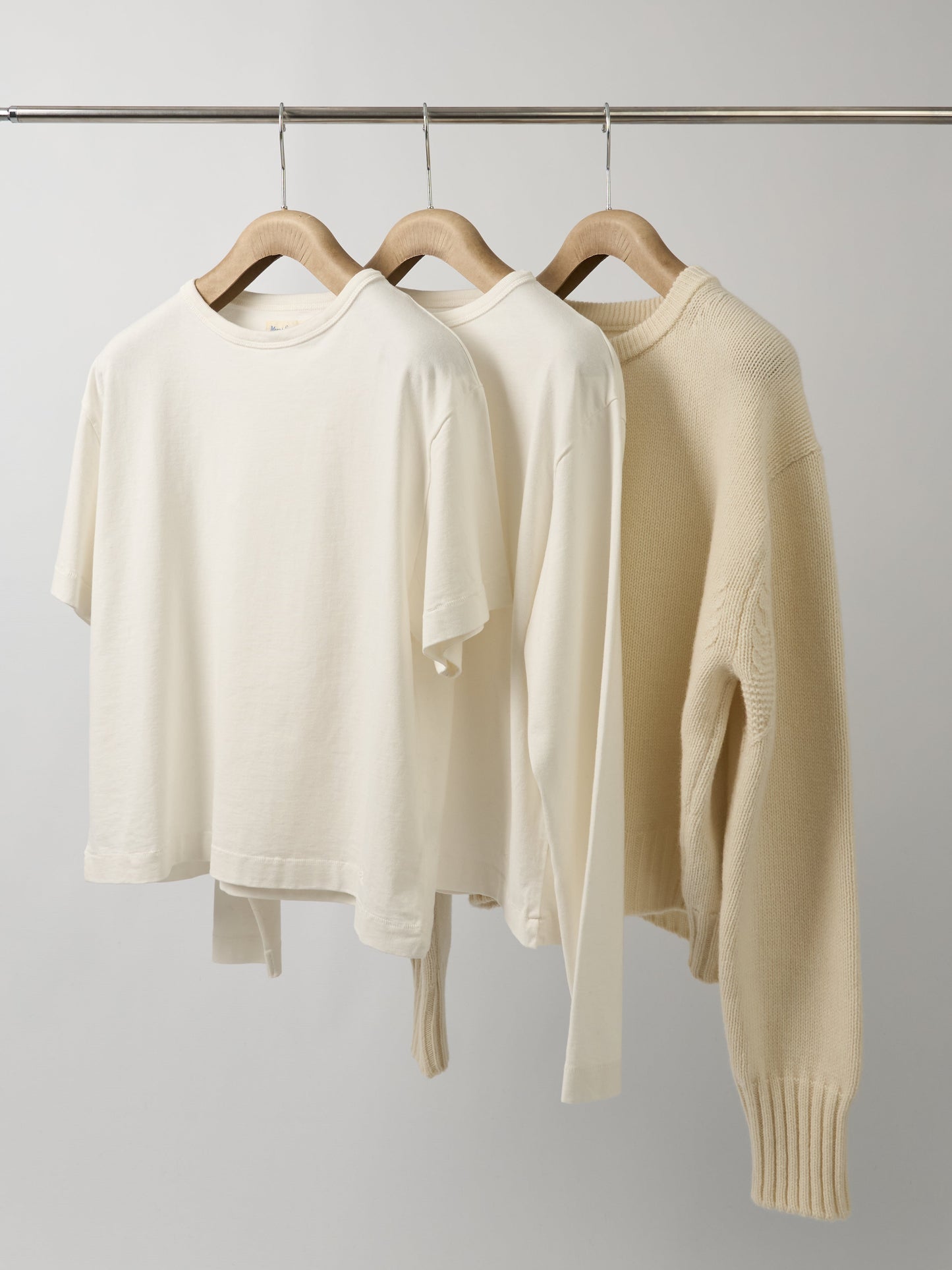 Boxy Cropped T-Shirt Organic Cotton & Hemp Blend White