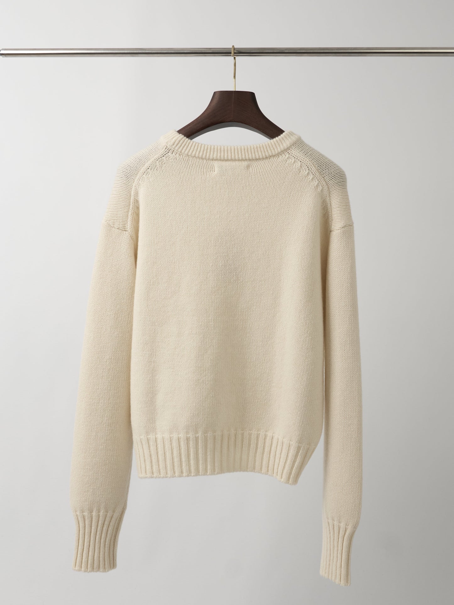 Crew Neck Pullover Merino-Cashmere Nature