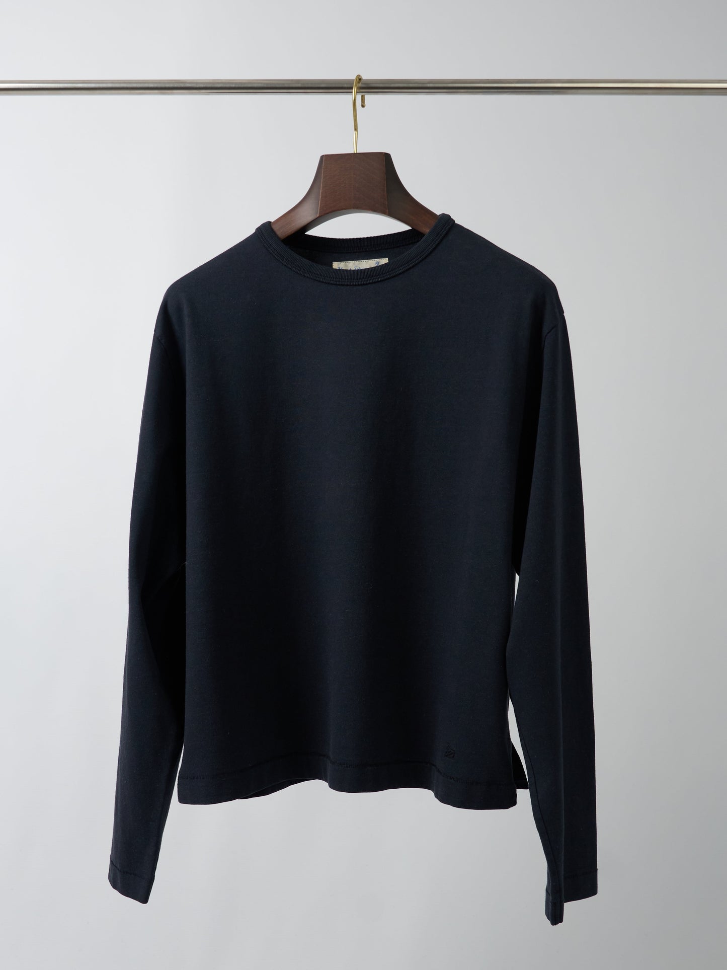 Long Sleeve Organic Cotton & Hemp Blend Charcoal