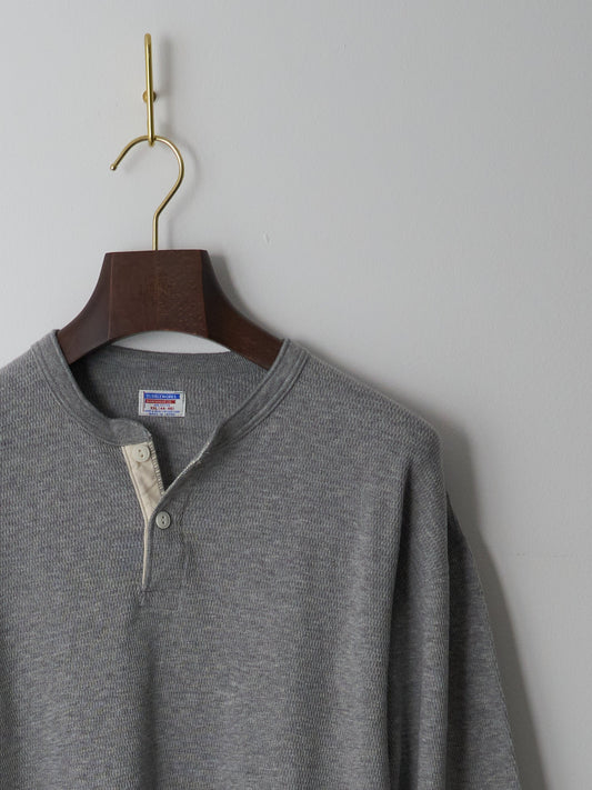 Thermal Henley - Heather Grey
