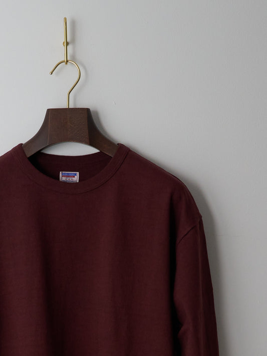 Stand Wheel H/W Long Sleeve Tee - Bordeaux