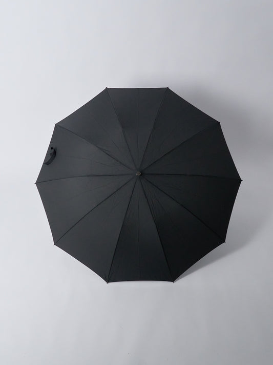 Telescopic Umbrella, Maple Crook, Automatic, TEL5 - Black