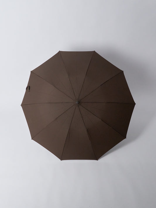 Telescopic Umbrella, Maple Crook, Automatic, TEL5 - Brown