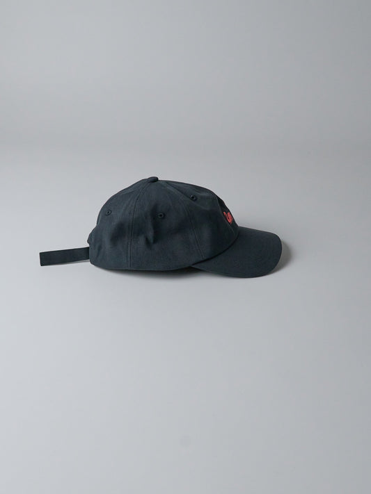 Swan Logo Cap – Organic Cotton Gabardine (98 Charcoal)