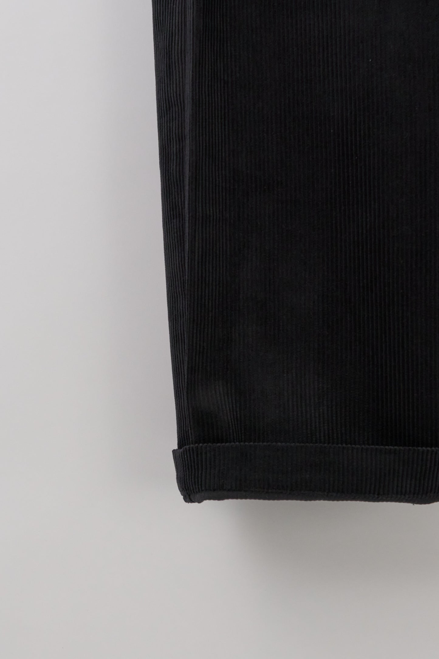 Fujito Wide Slacks, 8W Corduroy Black