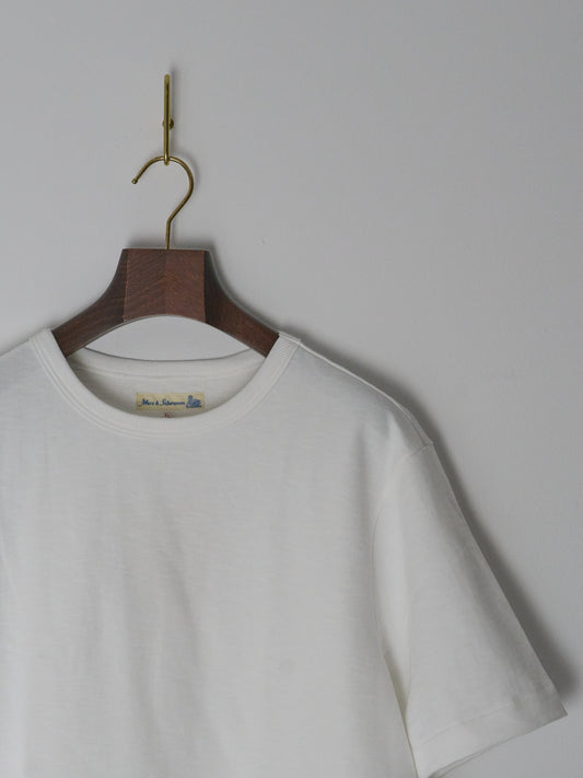 Men’s Loopwheeled T-Shirt – Heavyweight 10.7oz - Relaxed Fit (01 White)