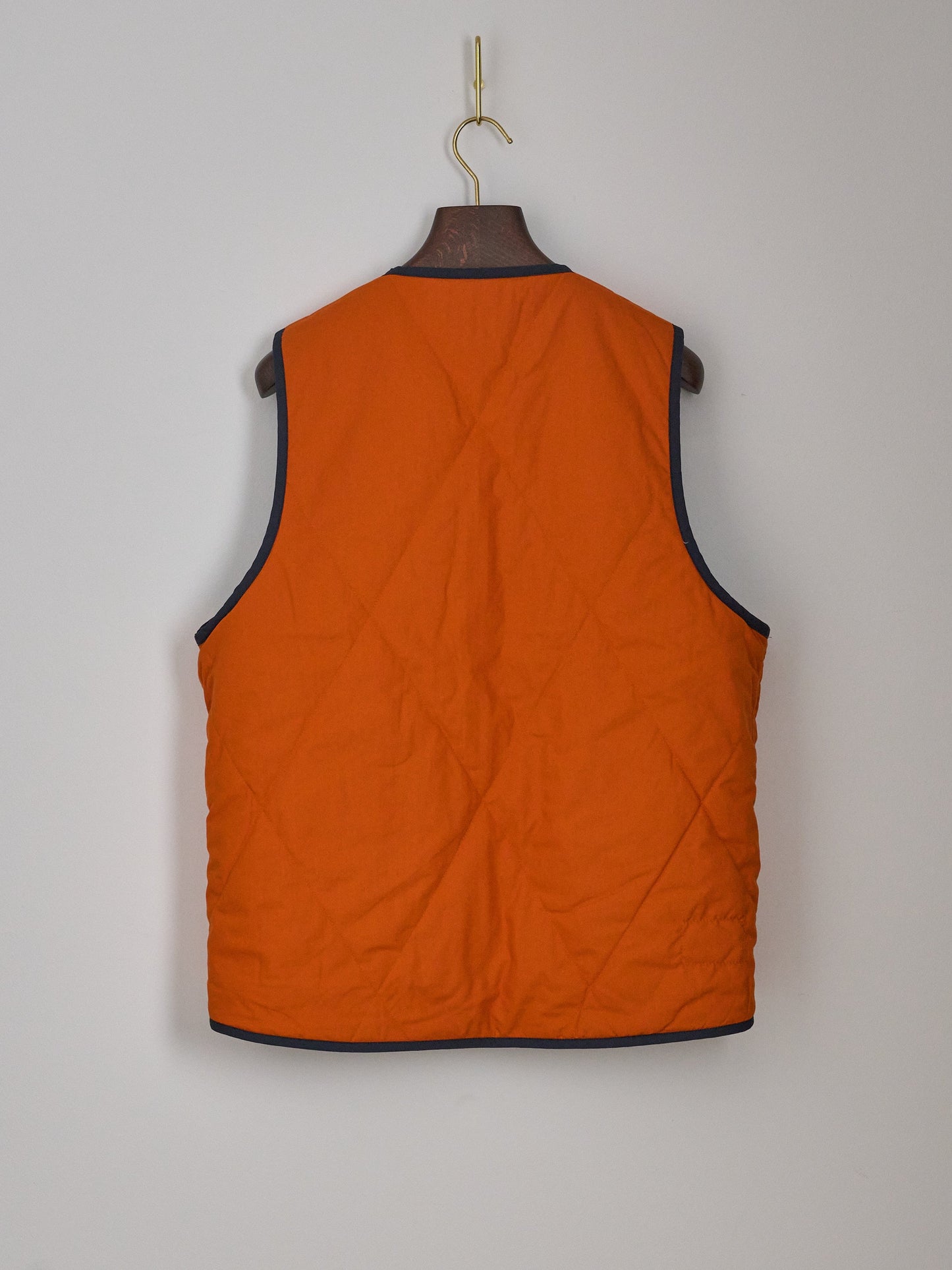 Reversible Military Liner Gilet in Navy/Orange