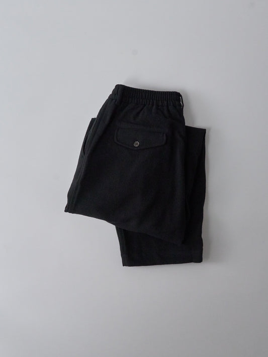 Oxford Pant in Black Recycled Soft Wool