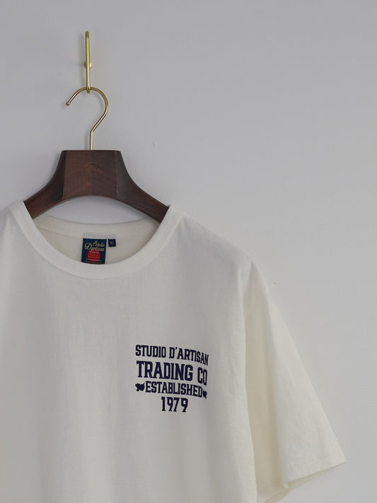 Studio D'Artisan Loop-knit Print T-shirt (8141A) - White