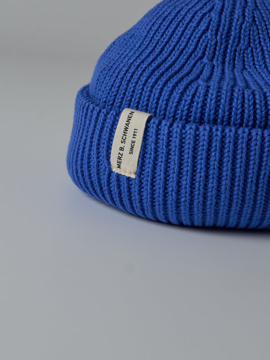 Organic Cotton Beanie (660 Washed Blue)