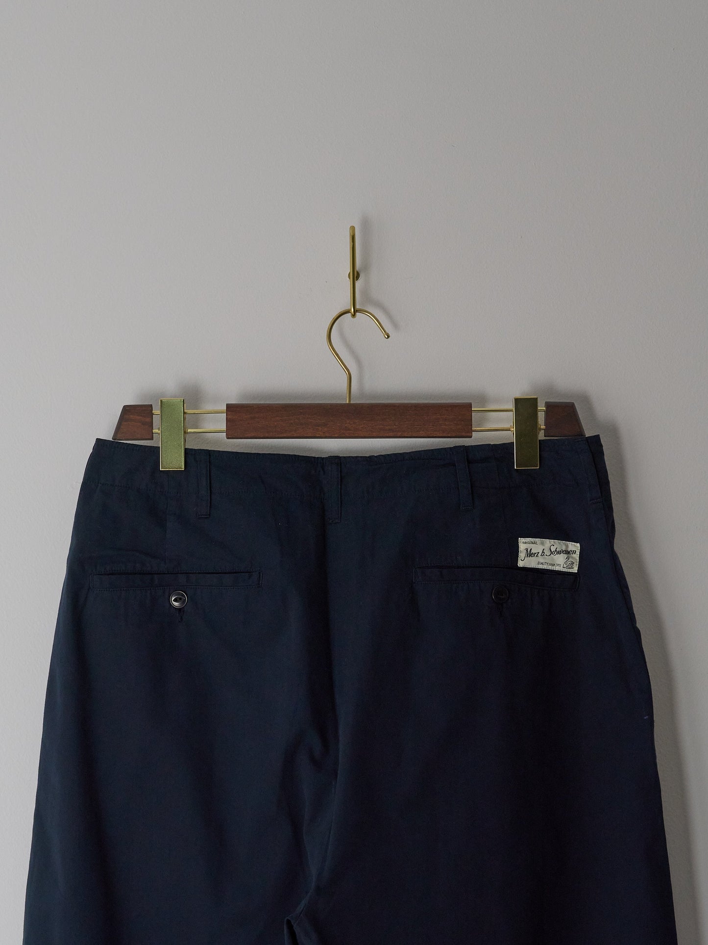 Unisex Pleated Front Pants - Relaxed Fit (51 Dark Navy)