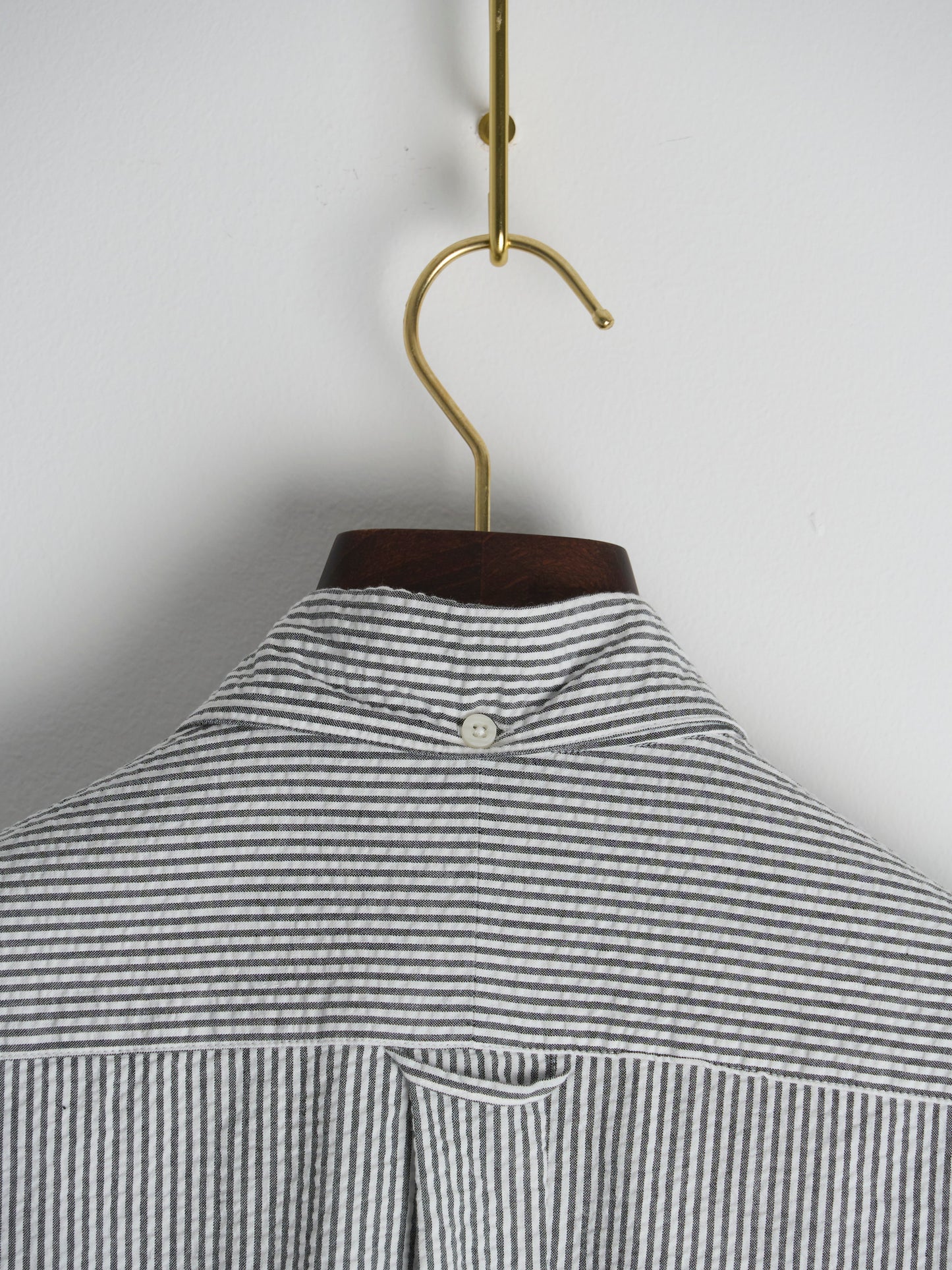 Charcoal Yarn-Dyed Seersucker