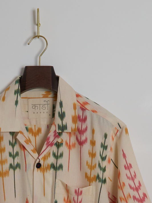 Chintan Ikat Over-Sized Camp Collar Shirt in Ronen Style