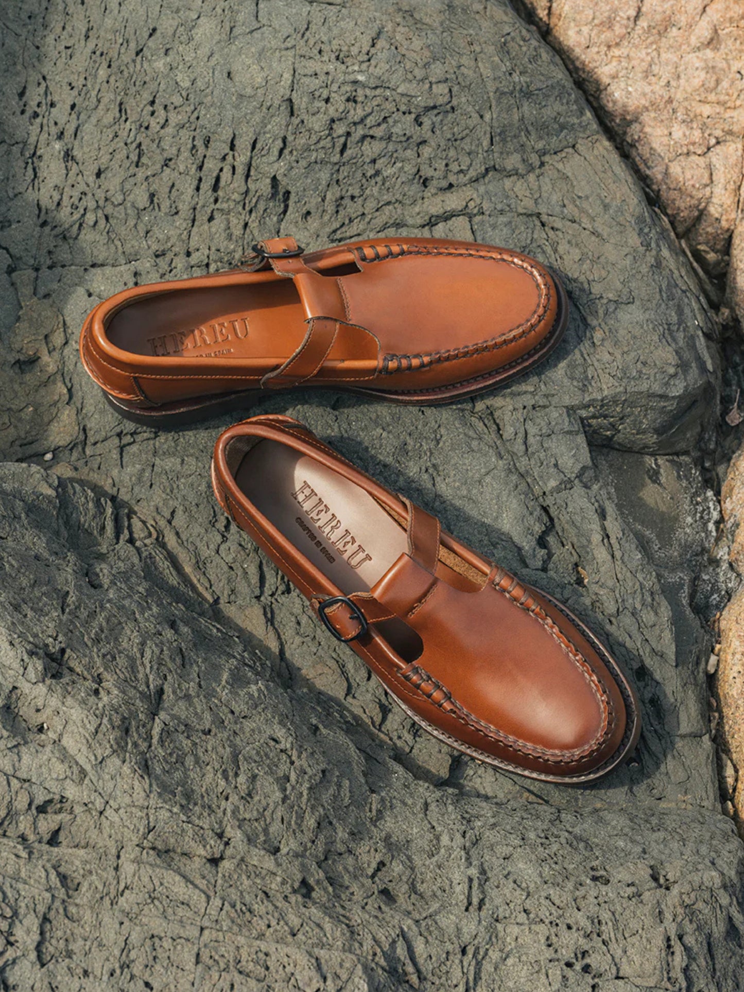 Alber T-bar Loafer - Tan