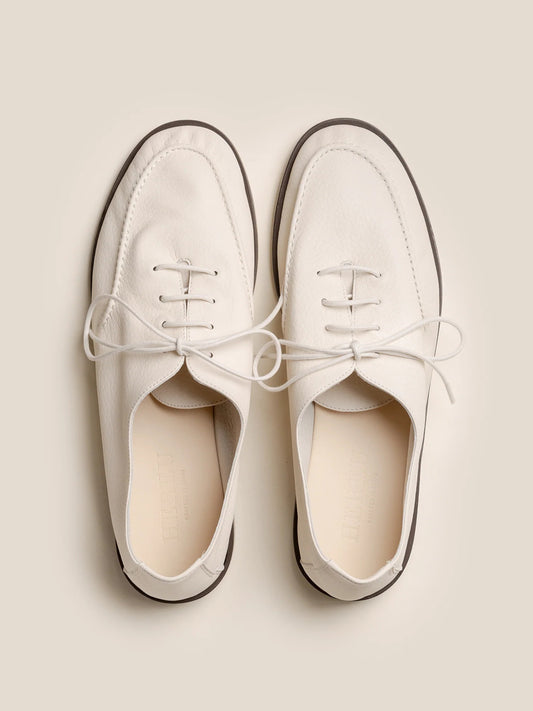 Juliol Lace-up Deconstructed Loafer - Ivory
