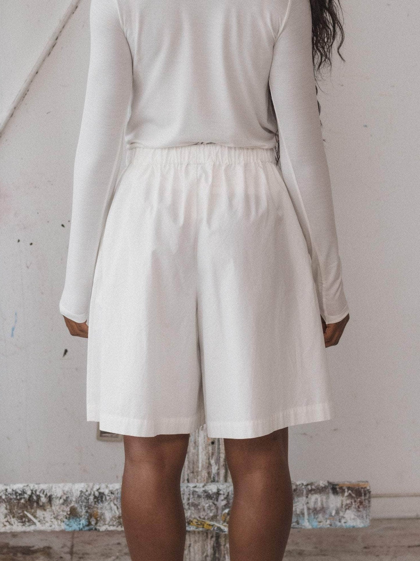 Stave Shorts Organic Cotton Poplin - Undyed