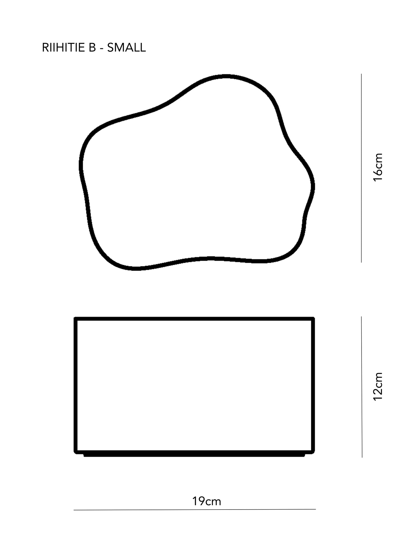 Riihitie Plant Pot - Shape B Small - White Glaze