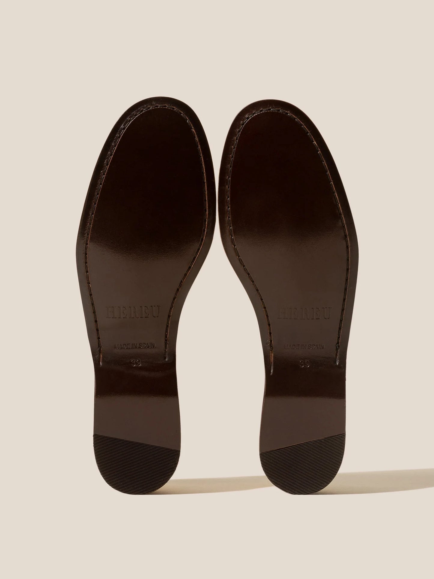 Alcover Braided Seams T-bar Loafer - Chestnut