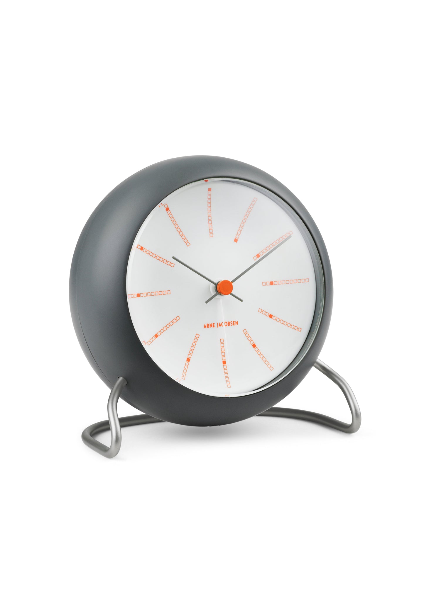 Bankers Table Clock Dark Grey